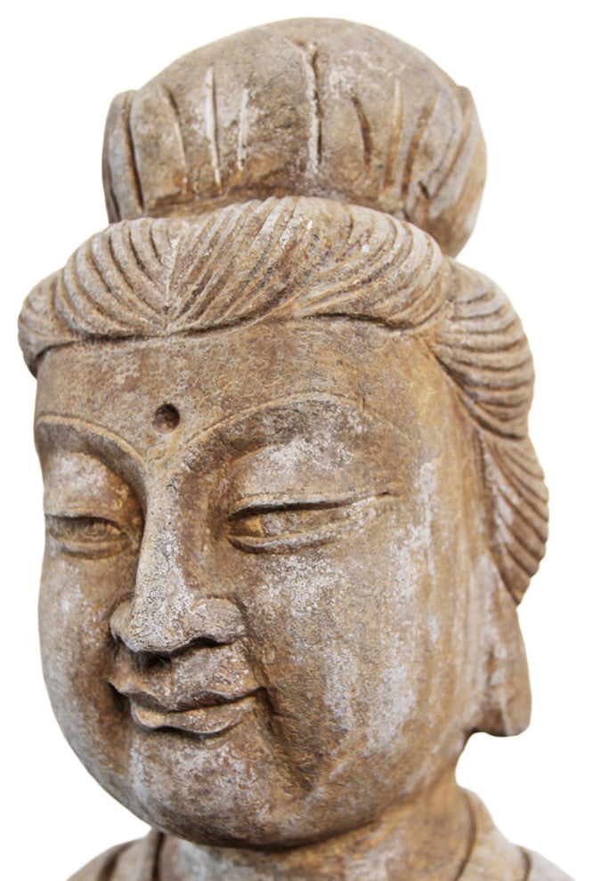 Consigned Stone Geisha Garden Statue