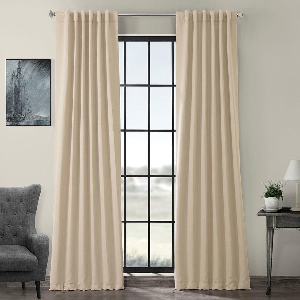 Eggnog Room Darkening Curtain, Set of 2, 50"x96"