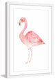 Marmont Hill, "Pale Pink Flamingo" by Thimble Sparrow Framed Painting, 20x30