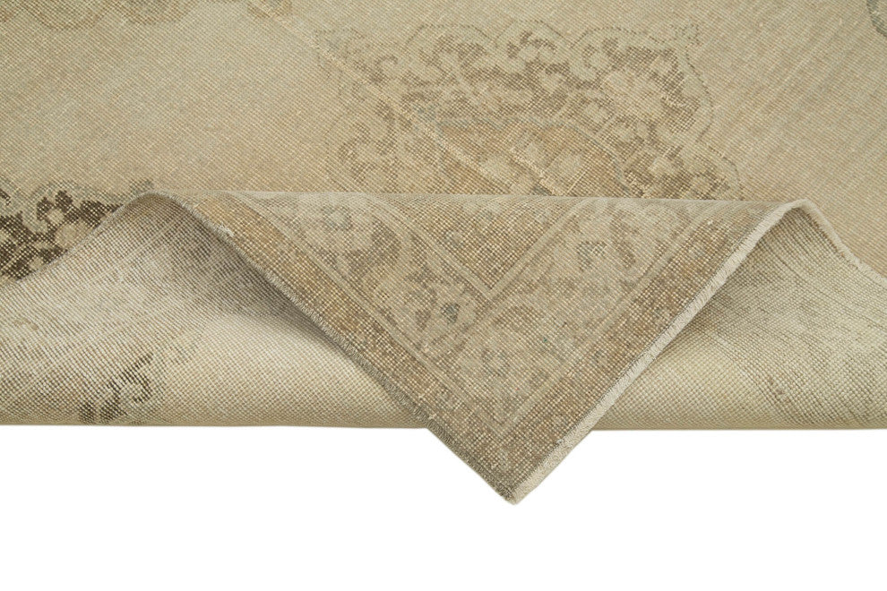 Rug N Carpet - Hand-knotted Turkish 4' 7" x 12' 2" Vintage Runner Rug