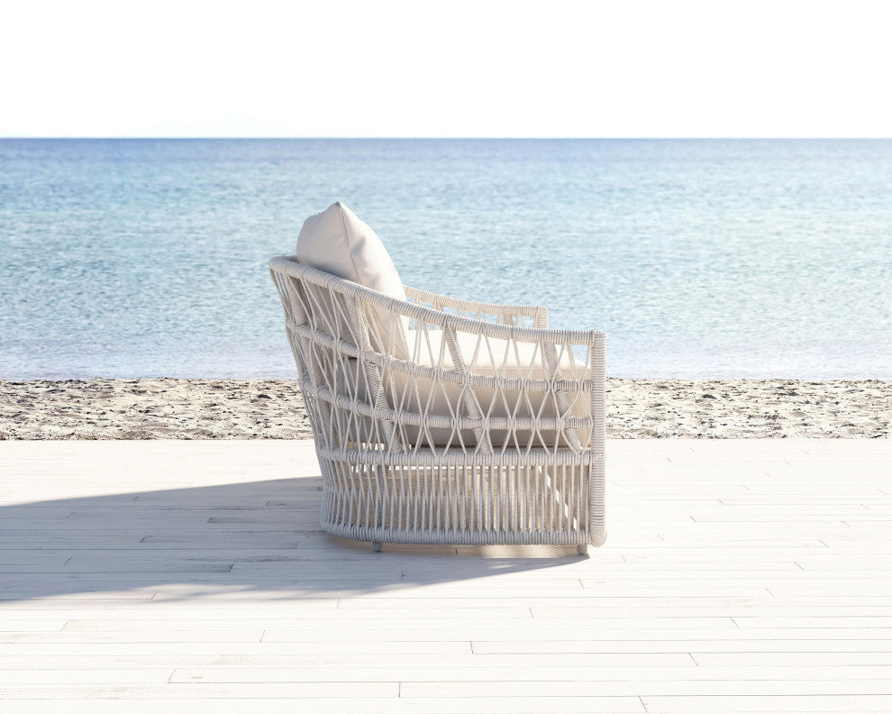 Dana Rope Spectrum Carbon Self Welt Outdoor Sofa