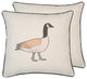Farmhouse Animals Throw Pillow, 18"x18"x Set of 2, Goose