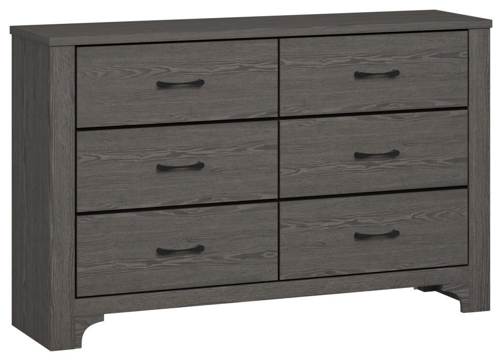 Carroll Stone Brown 6-Drawer Dresser