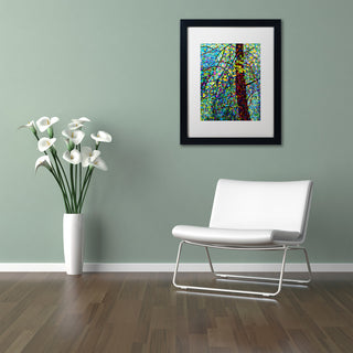 'Pine Sprites' Matted Framed Canvas Art by Mandy Budan