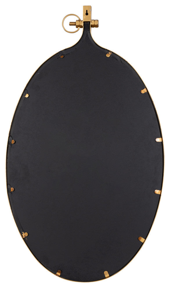 Yitro Metal Framed Wall Mirror, Gold 20x34
