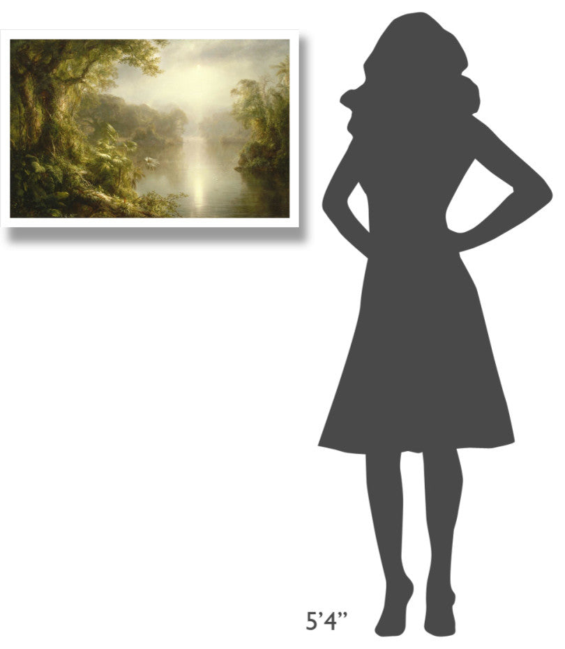 "El Rio de Luz (The River of Light), 1877" Paper Art, 32"x22"