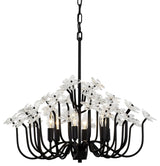 Wildflower 6-Light Chandelier, Matte Black