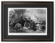 Framed First Blow for Liberty, Battle of Lexington April 1775 Illustration