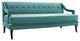 Concur Button Tufted Upholstered Velvet Sofa, Teal