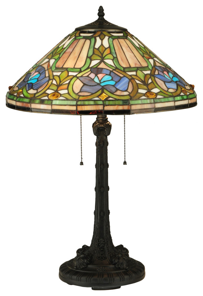 Meyda lighting 124816 26.5"H Tiffany Floral Table Lamp