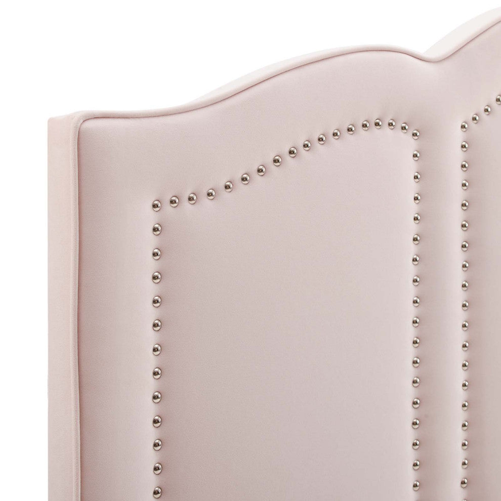 Cecilia Full/Queen Performance Velvet Headboard-Pink