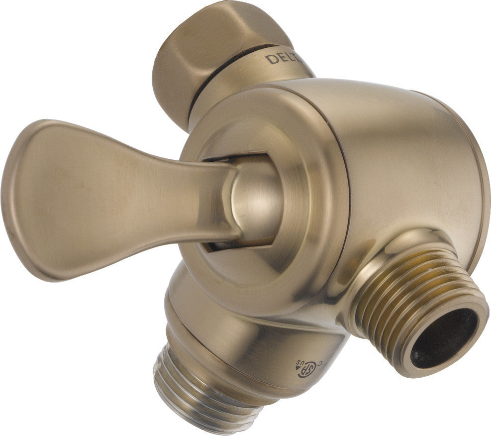 Delta 3-Way Shower Arm Diverter for Hand Shower, Champagne Bronze, U4929-CZ-PK