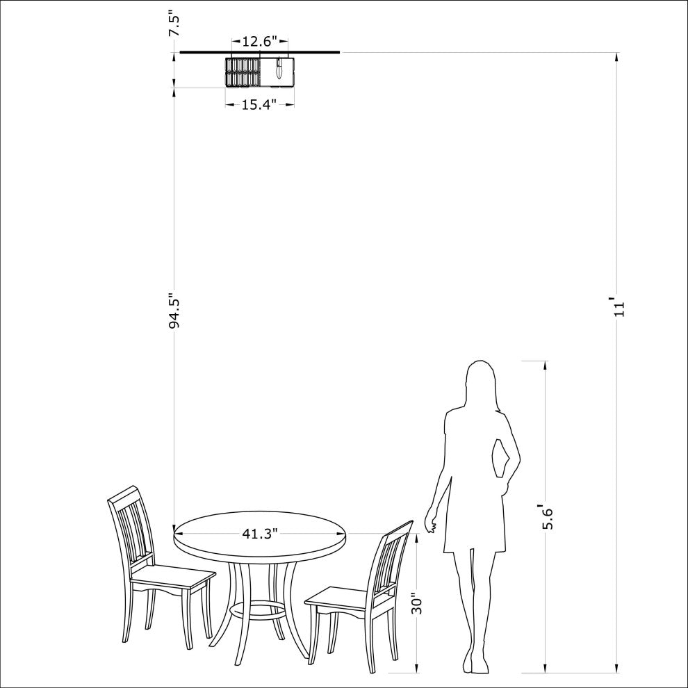 Abigil 4-Light Chrome Crystal Glass Prism Flush Mount