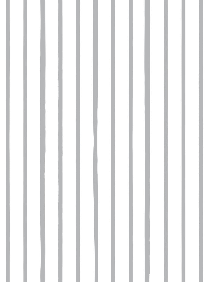 Painted Vertical Lines Peel and Stick Vinyl Wallpaper, Gray, 24" X 60"