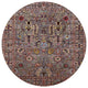 Ahgly Company Indoor Round Mid-Century Modern Area Rugs, 6' Round