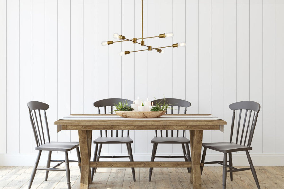 Xander 6-Light Pendant, Brass