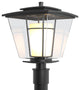 Beacon Hall Outdoor Post Light, Coastal Black Finish, Opal and Clear Glass