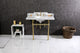 Kingston Brass LMS3630MB7 36" Carrara Marble Console Sink, Legs