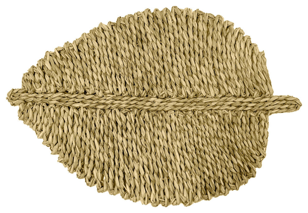 Leaf Seagrass Placemat - Set of 4, Natural
