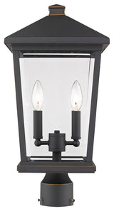 Beacon 2 Light Outdoor Post Mount Fixture (Rnd. Base - not incl.)