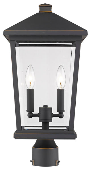 Beacon 2 Light Outdoor Post Mount Fixture (Rnd. Base - not incl.)