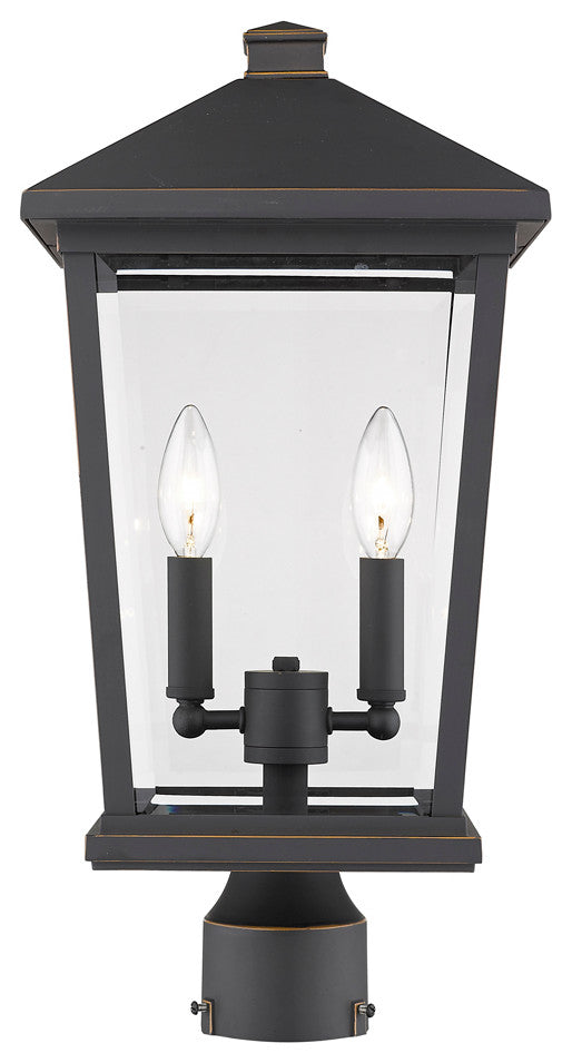 Beacon 2 Light Outdoor Post Mount Fixture (Rnd. Base - not incl.)