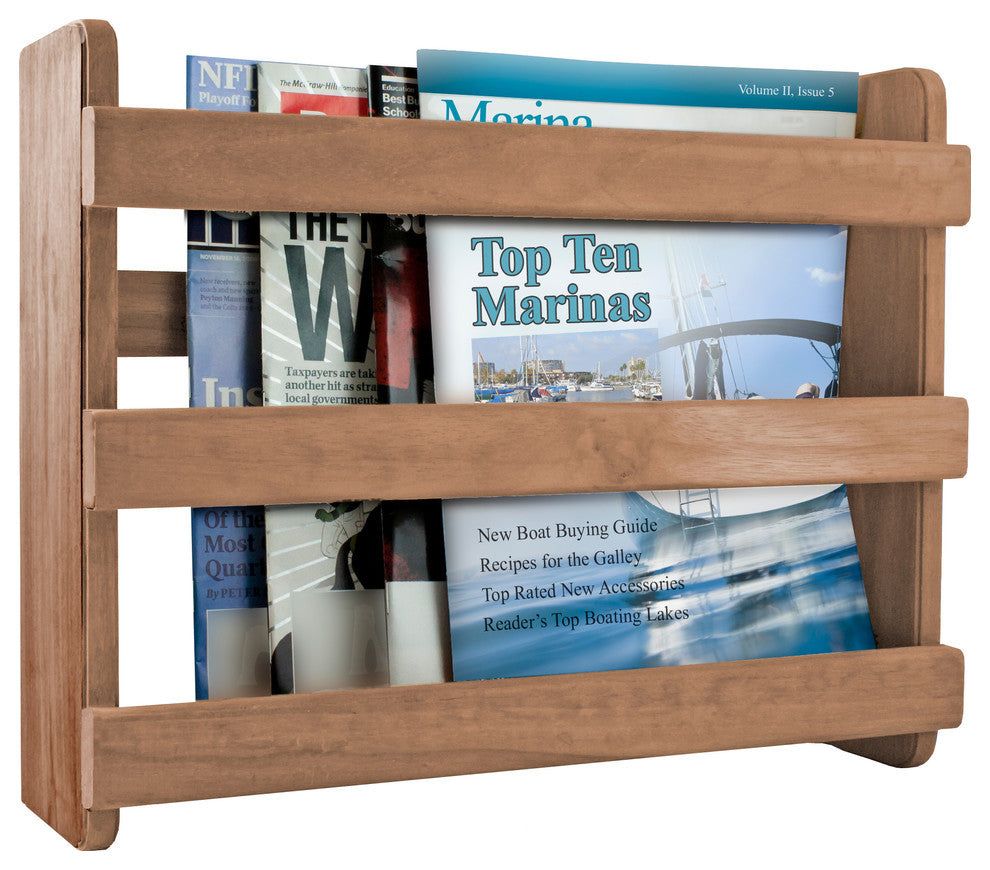 Teak Magazine Rack