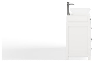 Sinclair 48" Single Bathroom Vanity with Engineered Marble Top with Mirror