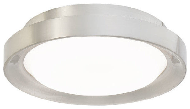 Modern Forms Luma 10" LED Flush Mount in Brushed Nickel