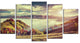 "Autumn Panorama of Mountains" Canvas Photo Print, 5 Panels, 60"x32"
