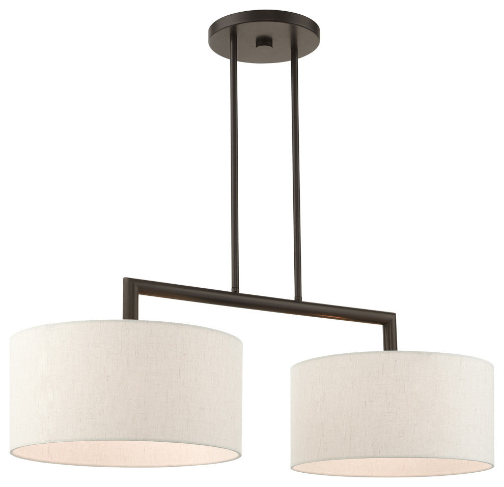 English Bronze Timeless, Transitional, Linear Chandelier