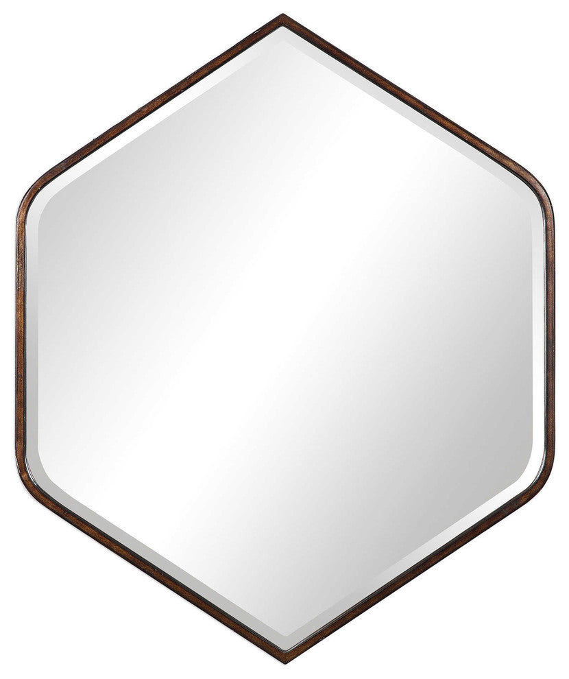 Uttermost Magda Hexagon Wall Mirror