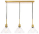 Elegant Lighting Clive Three Light Pendant LD6224BR