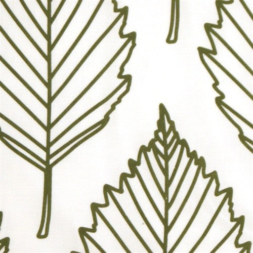 Pillow Decor - Contemporary Olive Green Leaf Throw Pillow
