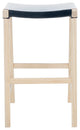 Safavieh Aariz Rectangle Barstool, Black/Natural