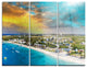 "Panoramic Caribbean Island" Photo Metal Wall Art, 3 Panels, 36"x28"