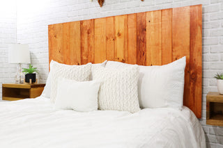 Handcrafted Headboard, Hanger Style, Monarch Orange, California King