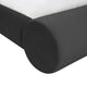 Durwin Black Velvet Bed in Queen