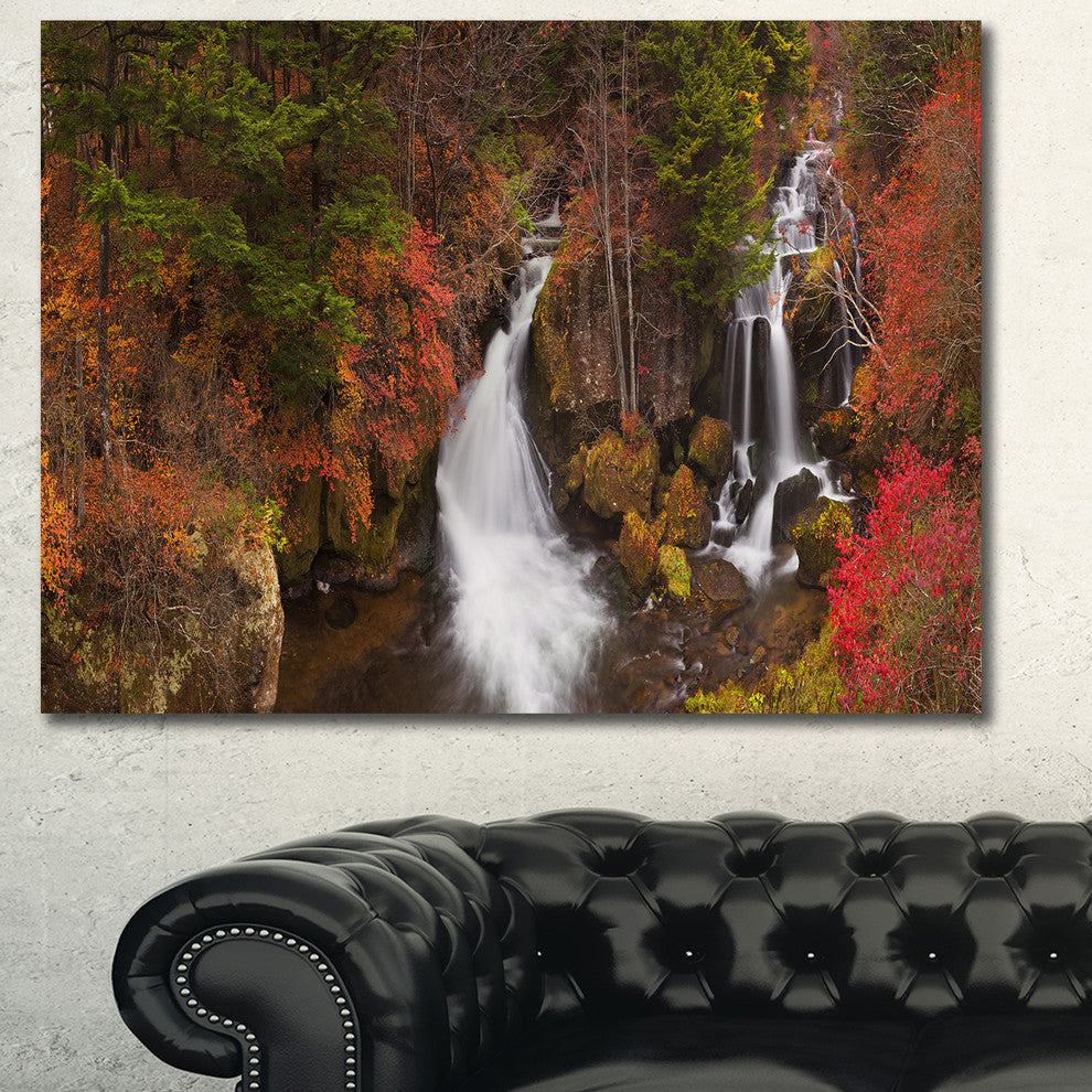 Ryuzu Falls near Nikko Japan, Landscape Canvas Art Print, 60x40