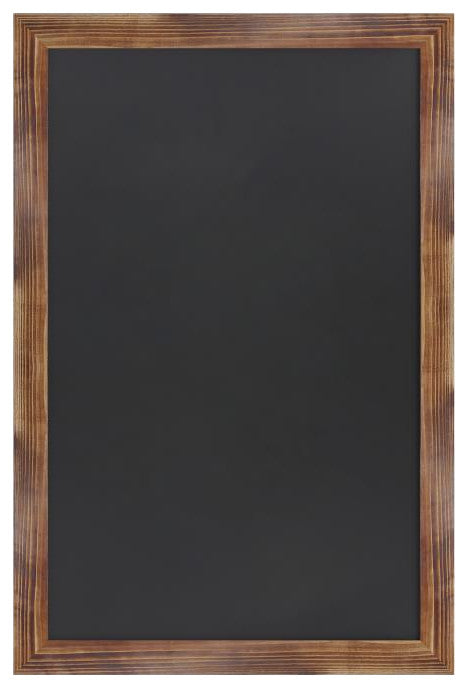 Canterbury Wall Mount Magnetic Chalkboard Sign Set, Torched Brown, 24" X 36"