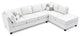 Pasqual Sectional, White Pu
