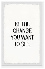"Be the Change II" Framed Painting Print, 8x12