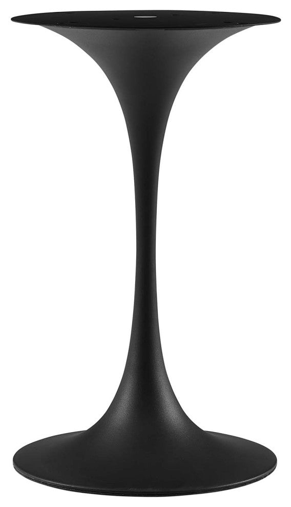 Lippa 20" Round Artificial Marble Side Table, Black Black