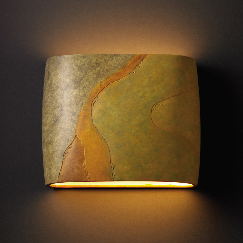 Ambiance Wide ADA Oval Wall Sconce, Harvest, Incandescent