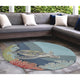 Ravella Akumal Indoor/Outdoor Rug, Ocean, 8' Round