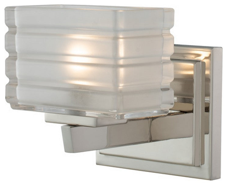 Victoria 6x7" 1 Light Wall Light, Polished Nickel