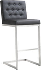 Helsinki Black Stainless Steel Barstool - Set of 2 - Black