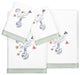 Linum Home Textiles 100% Turkish Cotton STELLA 4PC Embellished Towel Set