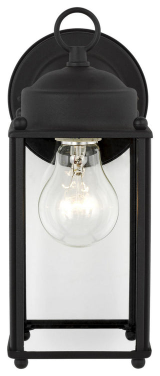 New Castle 1-Light Outdoor Wall Lantern, Black