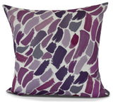 Wenstry, Geometric Print Pillow, Purple, 18" x 18"
